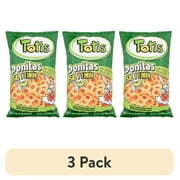 (3 pack) Totis Donitas Salt & Lime Chips Wheat Snacks, 3.88 oz