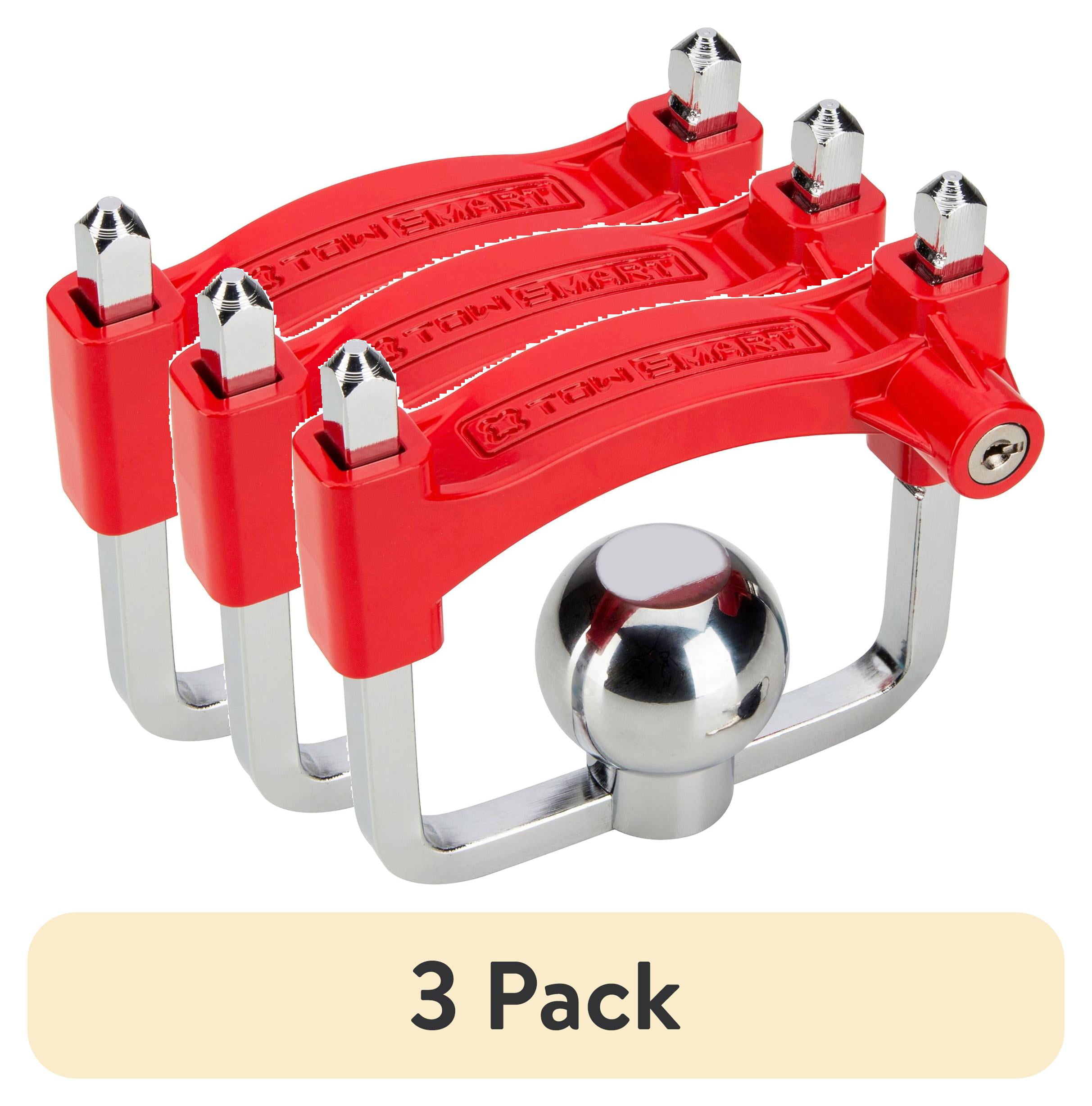 (3 pack) TowSmart 7277 Pro Class High Visibility Chrome Coupler Lock
