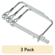 3 pack TowSmart Trailer Coupler Safety Pin, Quick Latch, 1/4in Pin, 2-3/4in Span, Zinc Plated Steel, 7366