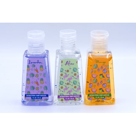 3-pack Travel Size Scented Hand Sanitizer | Aloe, Lavender, Mango 1Fl. Oz Scented Pocket size Sanitizers