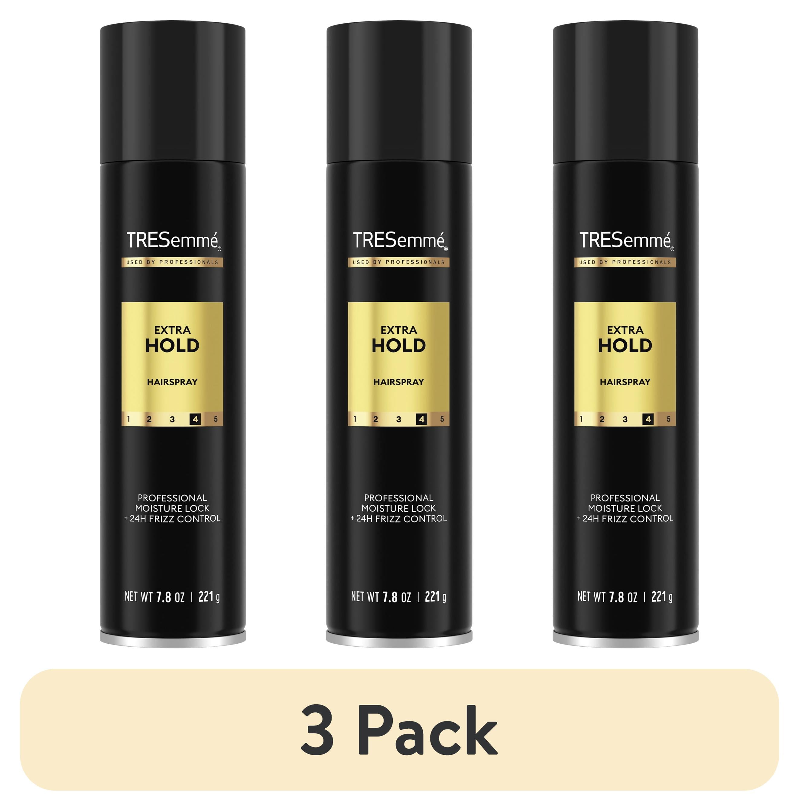 (3 pack) Tresemme Extra Hold Hairspray for 24-Hour Frizz Control, with Pro Lock Tech, 7.8 oz