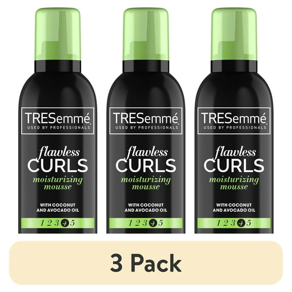 (3 pack) TRESemmé Bouncy Curls Mousse with 24H Control & Definition, 15 oz