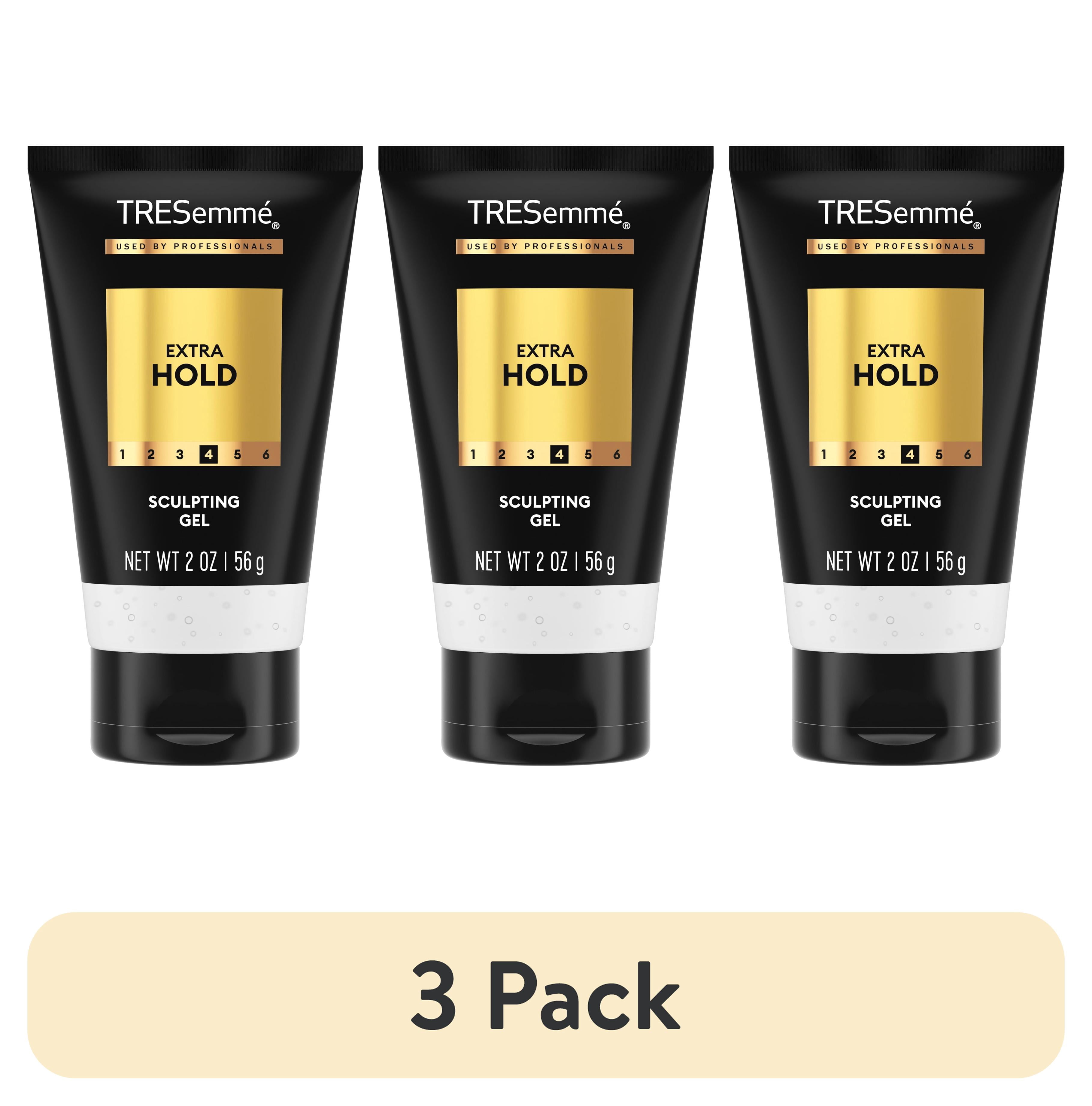 (3 pack) TRESemmé Hair Gel For an Strong Hold and Lasting Shine Extra Hold Extra Firm Control Styling Gel for All Hair Types, 2 oz