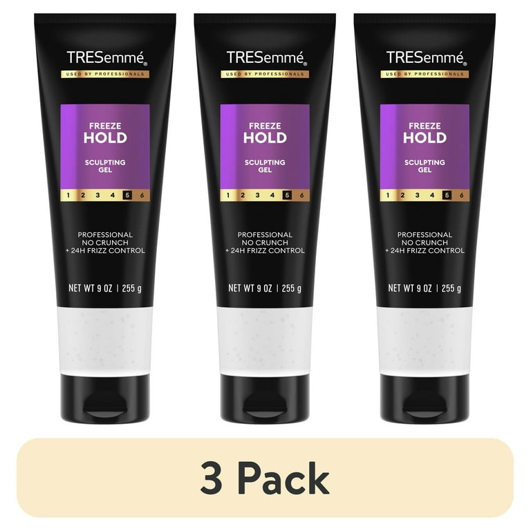 3 pack) Tresemme Mega Control Alcohol-Free Hair Gel for Frizz