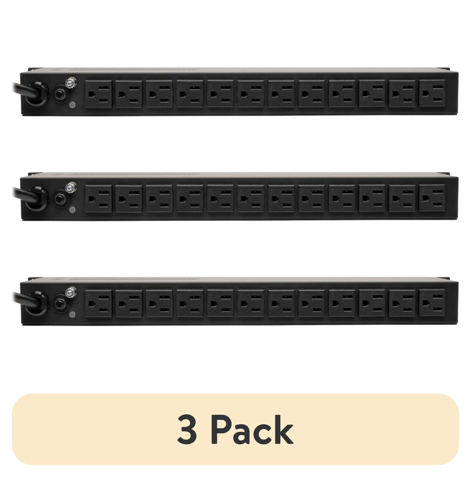 (3 pack) Tripp Lite PDUMH15-ISO 1U RACk-Mount 1.44Kw Single-Phase 15 ...