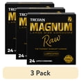 thumbnail image 1 of (3 pack) Trojan Magnum Raw Large Size Condoms - 24 Count, 1 of 10