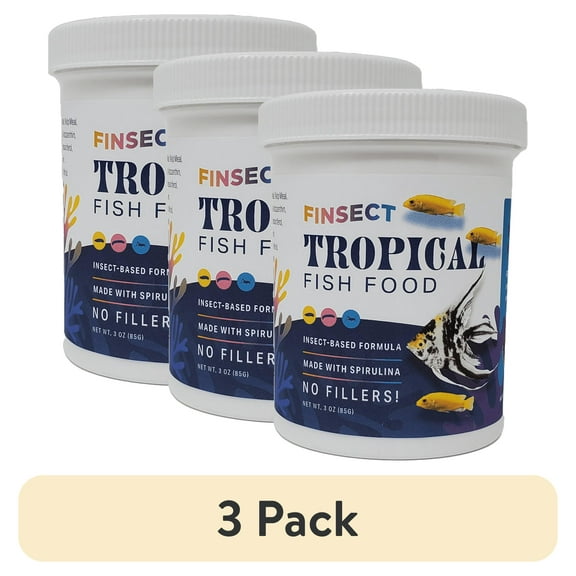 (3 pack) Tropical Fish Food Crumbles