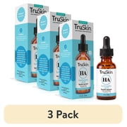 3 pack TruSkin Hyaluronic Acid Face Serum, Dual-Action Hydration with Ceramides & Aloe, 1 fl oz