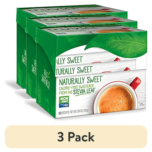 (3 pack) Truvia Natural Stevia Sweetener Packets, (Net Wt. 5.64 oz) (Pack of 12), 80 Count (Pack of 12)