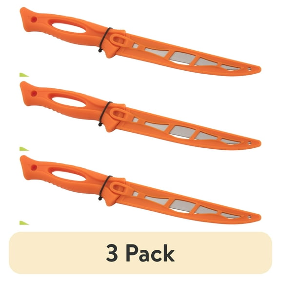 (3 pack) Tsunami 6-Inch Fillet Knife with Sheath – Assorted Colors