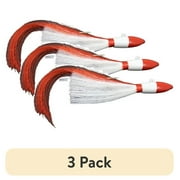 (3 pack) Tsunami Buster Red Tail Jig Fishing Lure 1 oz Red and White