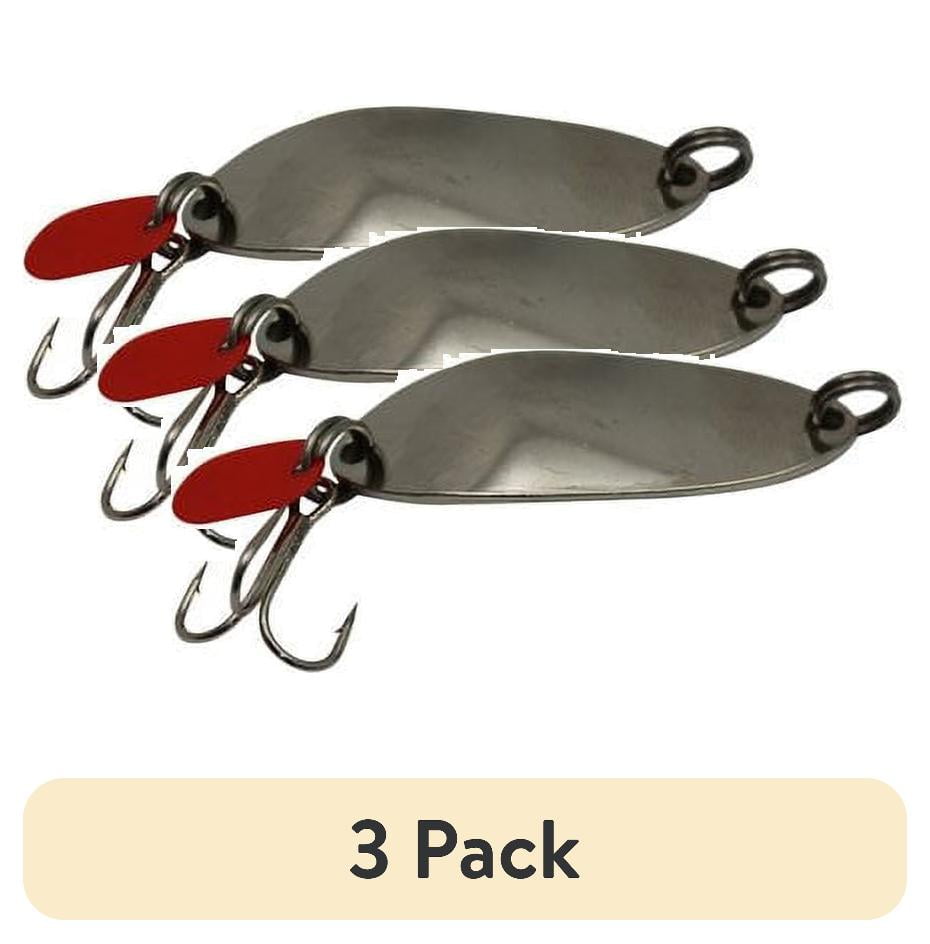 (3 pack) Tsunami Inshore Spoon Fishing Lure Size 6 – Nickel, 1/4 oz.