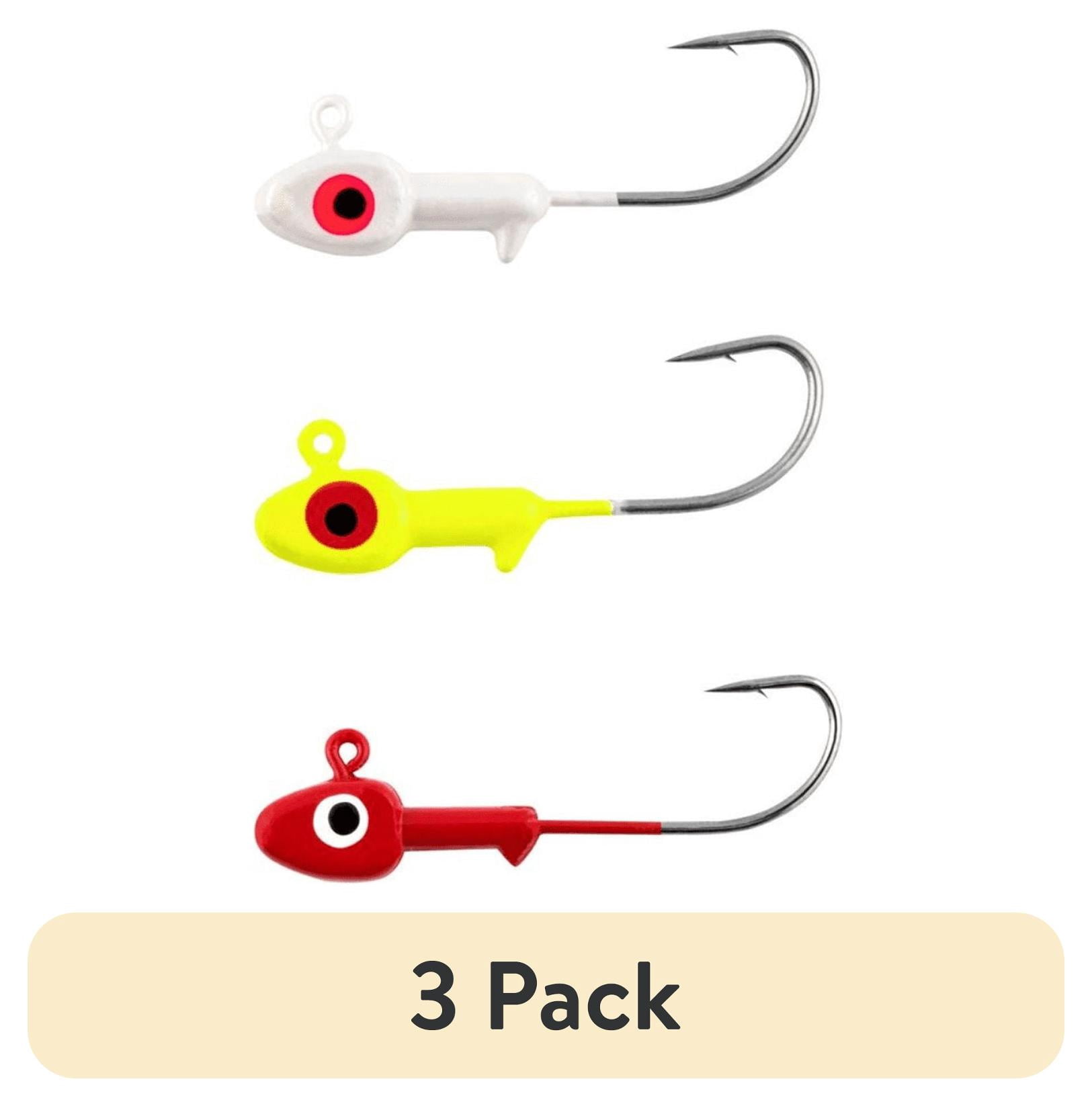 (3 pack) Tsunami Lead Jig Head Fishing Lure 1/4 oz. – Assorted Colors, 8-Pack
