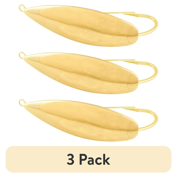 (3 pack) Tsunami Lite Flash Spoon Fishing Lure 1/2 oz. – Gold