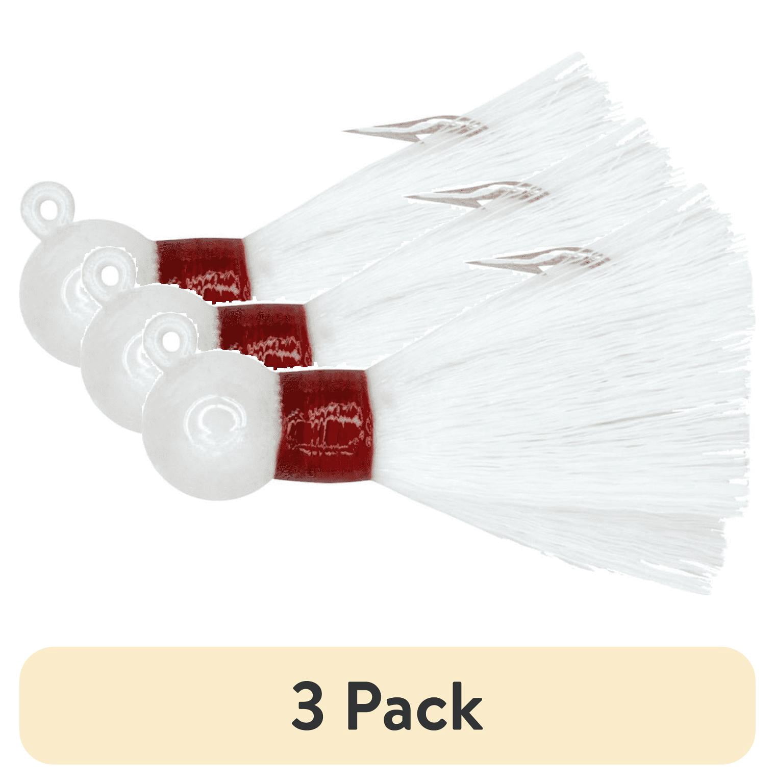 3 pack) Tsunami Pompano Bucktail Fishing Jig 1/4 oz. – White