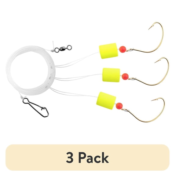 Tsunami Pompano Super Pro Rig 3 Pack 2/0 Hooks Saltwater Fishing ...