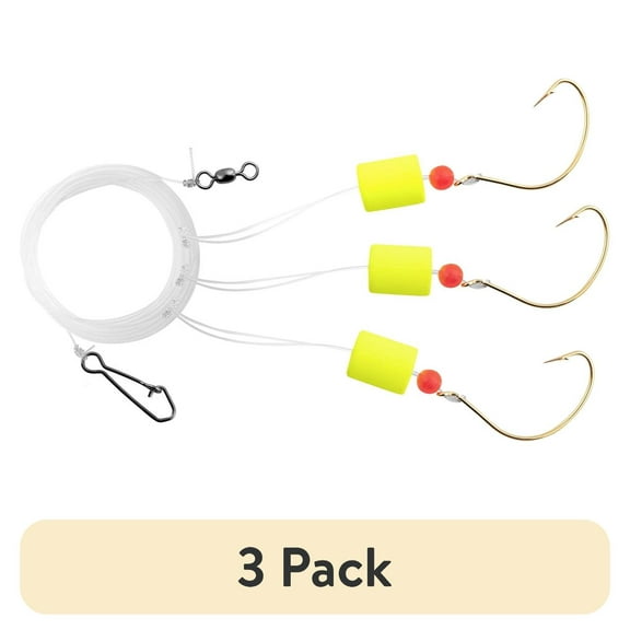 (3 pack) Tsunami Pompano Super Pro Fishing Rig, Size 2/0, TS-PSPR