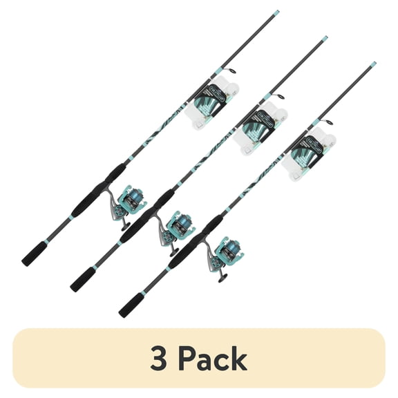 (3 pack) Tsunami Rigged N Ready Fishing Combo Pack 7' Medium – Inshore, 4000 Size Reel