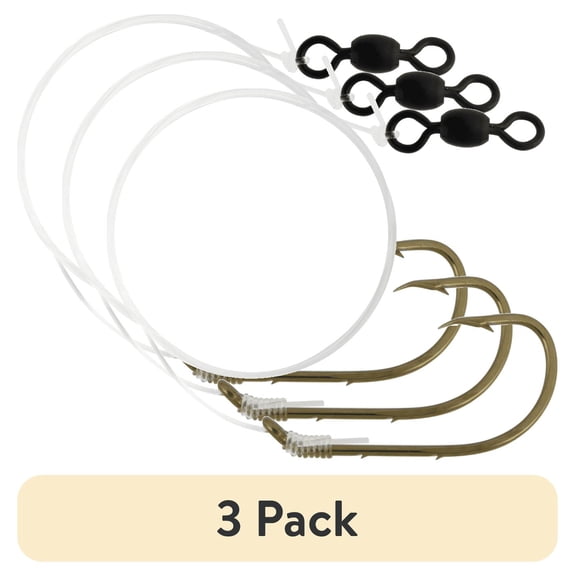 (1 pack) Tsunami Striped Bass Rig – 6/0 Hook, 42'' Leader, 60 lb. Test