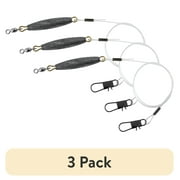 (3 pack) Tsunami Weighted Trout Fishing Rig – Monofilament Leader 36" 30 lb.