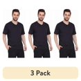 thumbnail image 1 of (3 pack) Turtle Bay New York Men's Heavyweight Short Sleeve V-Neck T-Shirt – Relaxed Fit Cotton Blend with Pocket, 1 of 2