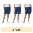 thumbnail image 1 of (3 pack) Turtle Bay New York Womens Lightweight Pull On Denim Shorts Elastic Waist Plus Size, 1 of 11