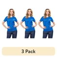 thumbnail image 1 of (3 pack) Turtle Bay New York Womens Short Sleeve Crew Neck Tee Relaxed Fit, 1 of 11