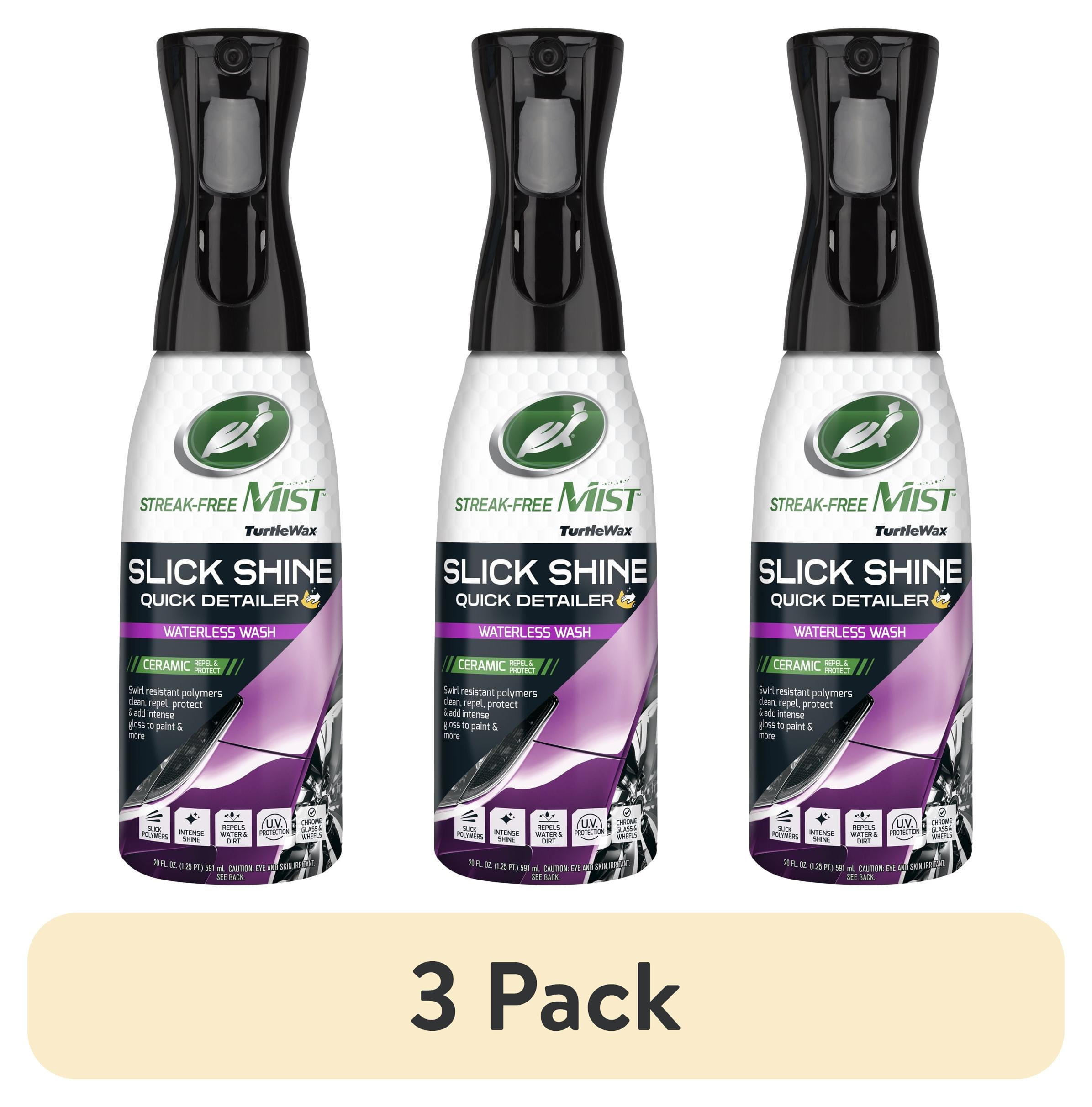 (3 pack) Turtle Wax 53846 Slick Shine Quick Mist Exterior Detailer, 20 oz