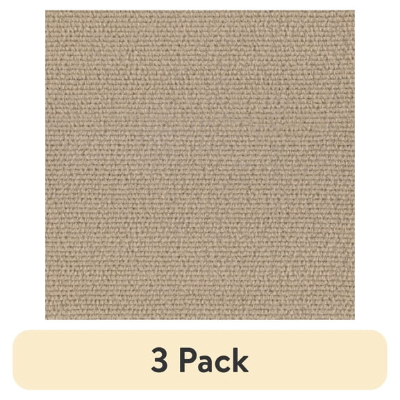 (3 pack) UMIGGEE Peel and Stick Carpet Tiles Khaki Self-Adhesive Square Soft Carpet Floor Tiles 11.8-in x 11.8-in (10pcs.) Carpet Easy Install DIY Floor Tiles for Kids Room Bedroom Dining Room (9.7 sqft/Box)