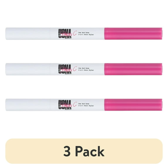 (3 pack) UOMA By Sharon C., One and Done - Complete Brow Styler - Shade 4 Ash Brown/Med