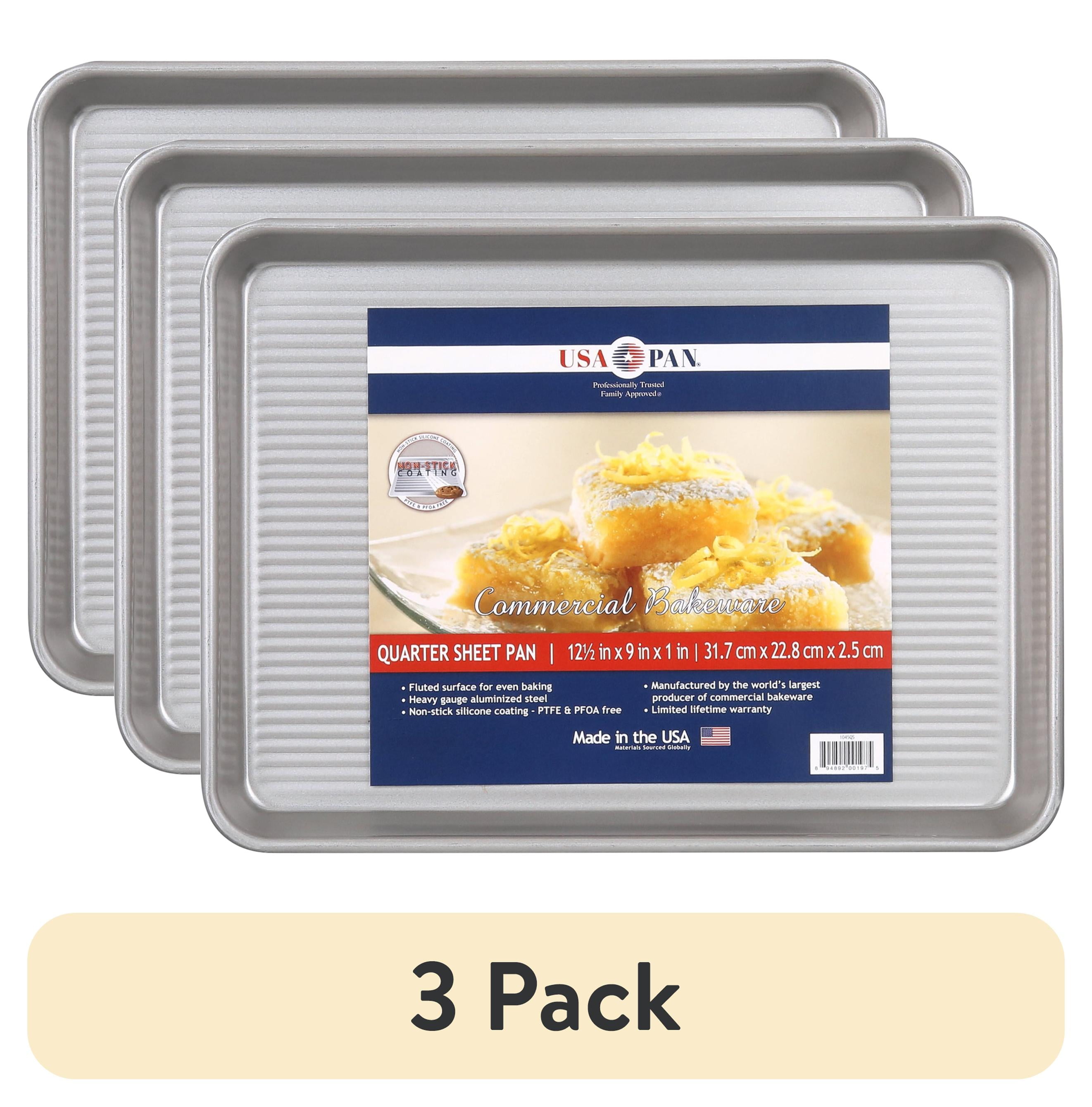 (3 pack) USA Pan Quarter Sheet Pan