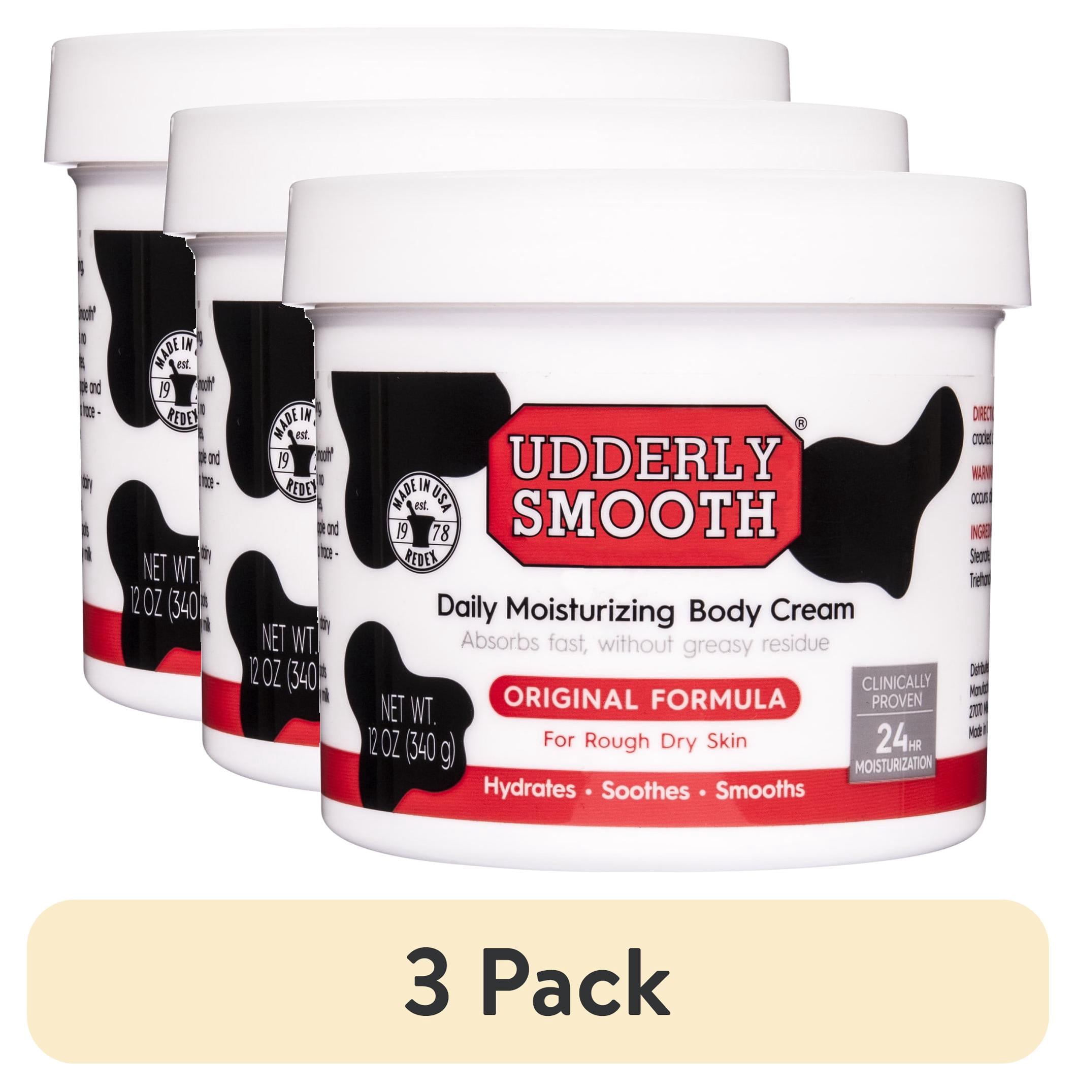(3 pack) Udderly Smooth Body Cream, 10 oz Jar