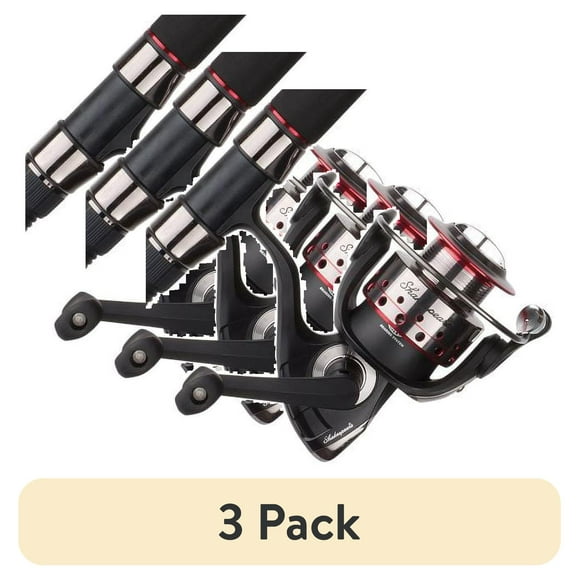 (3 pack) Ugly Stik GX2™ Spinning Combo, 6'6" Medium Fishing Rod, 35 Size Reel