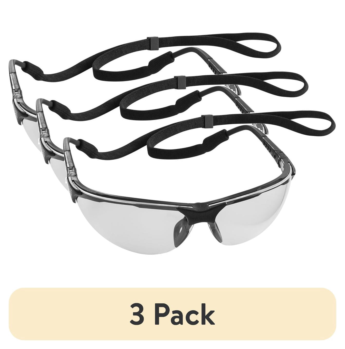(3 pack) Umarex ANSI Z87 Rated Sport Safety Shooting Glasses Clear Polycarbonate Lenses with Lanyard and Bag