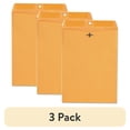 thumbnail image 1 of (3 pack) Universal Kraft Clasp Envelope, #90, Cheese Blade Flap, Clasp/Gummed Closure, 9 x 12, Brown Kraft, 100/Box -UNV35264, 1 of 4