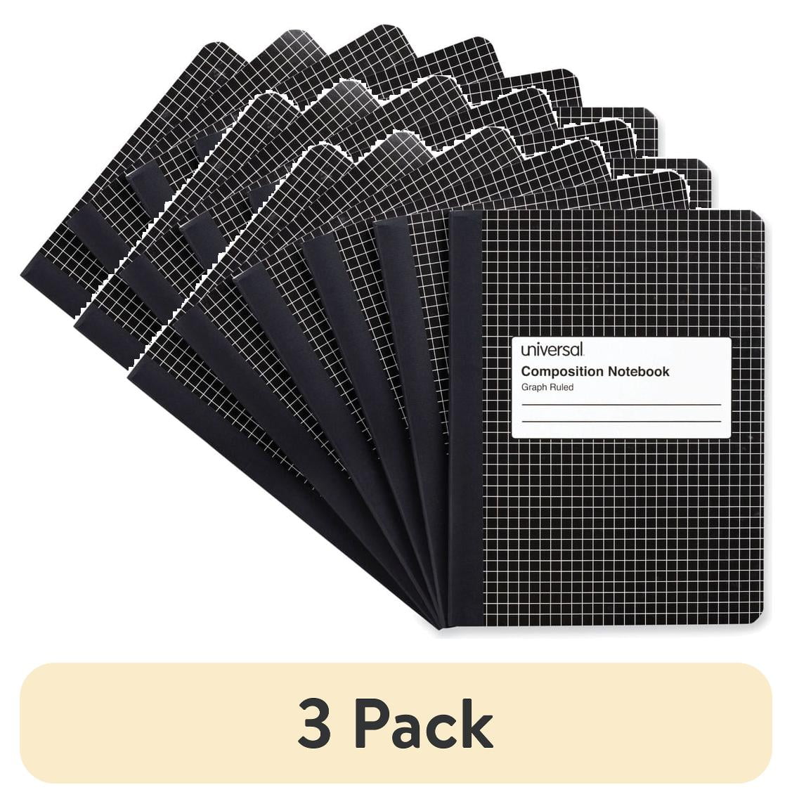(3 pack) Universal Quadrille Rule Composition Notebooks, 975in x 75in ...