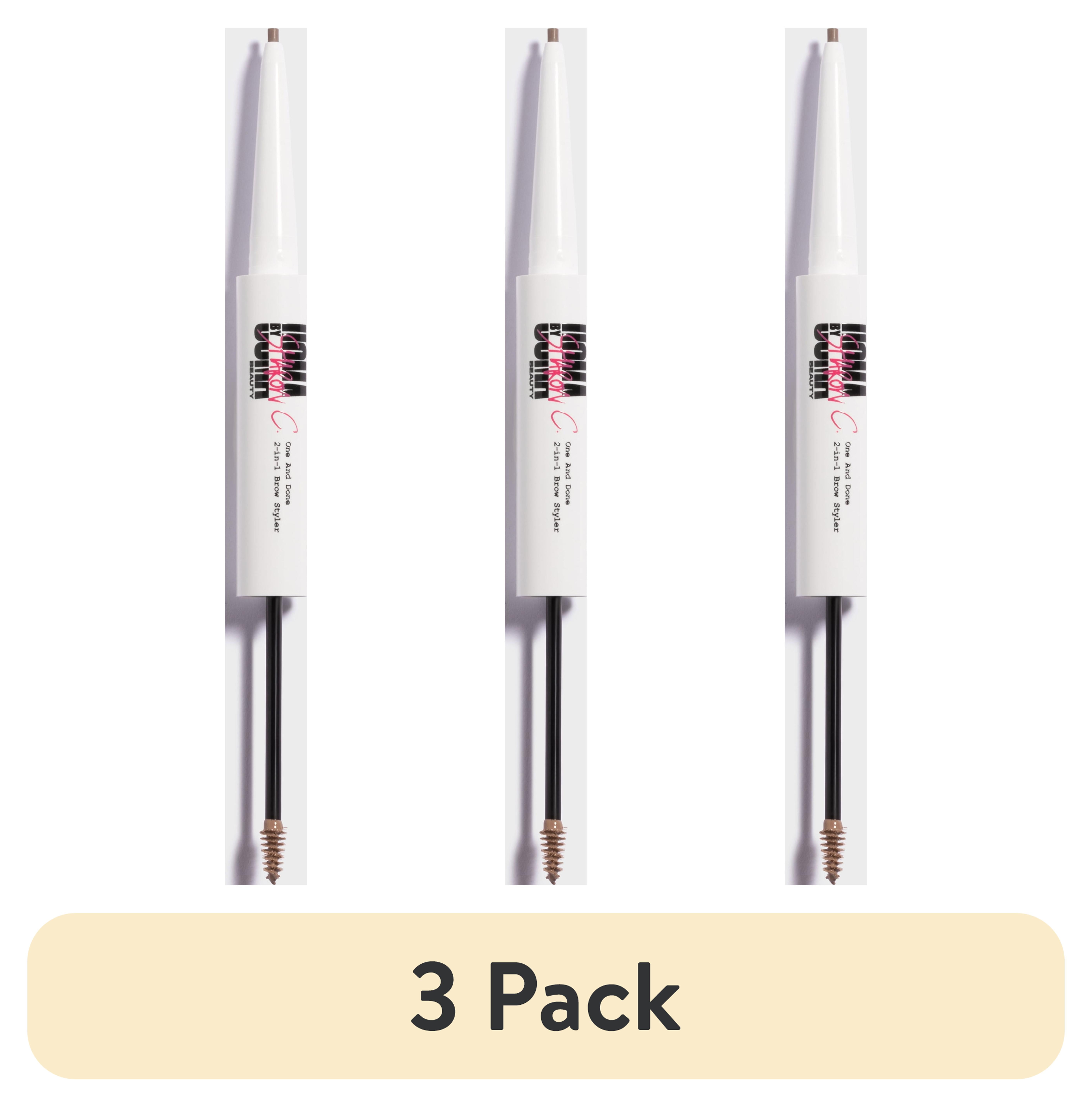 (3 pack) Uoma by Sharon C, One and Done Complete Brow Styler Shade 2 Ash Blonde/ Taupe