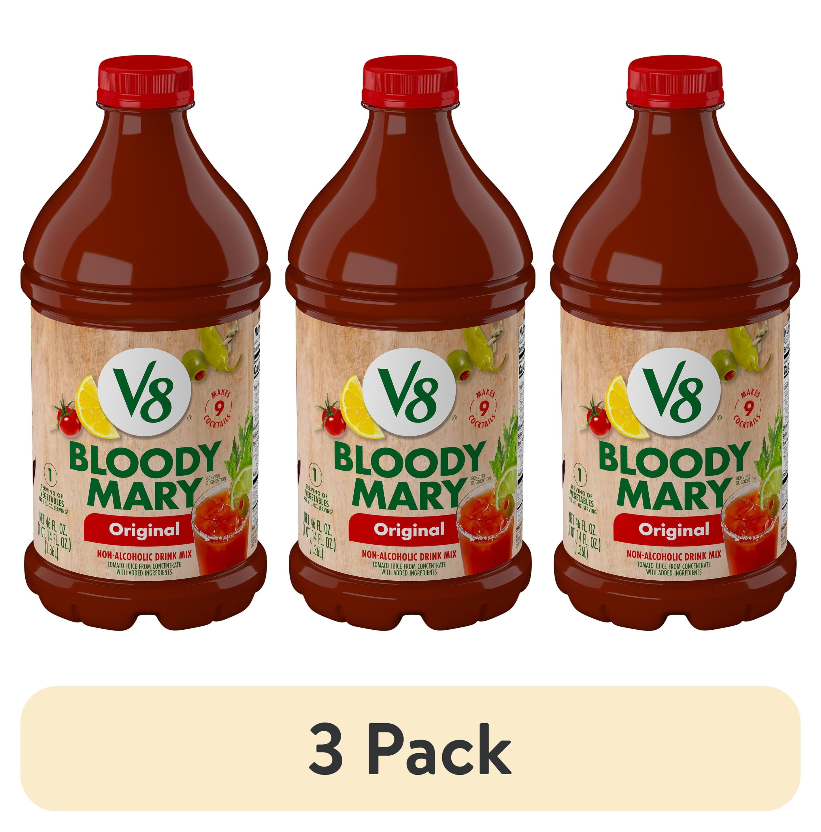 3 pack) V8 Original Bloody Mary Mix, 46 fl oz Bottle - Walmart.com