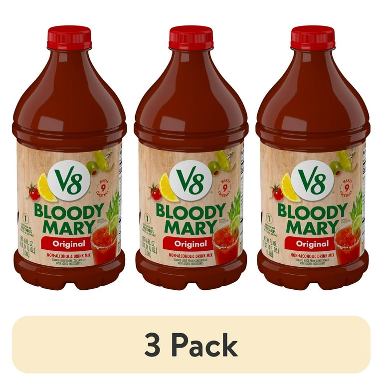 3 pack) V8 Original Bloody Mary Mix, 46 fl oz Bottle - Walmart.com