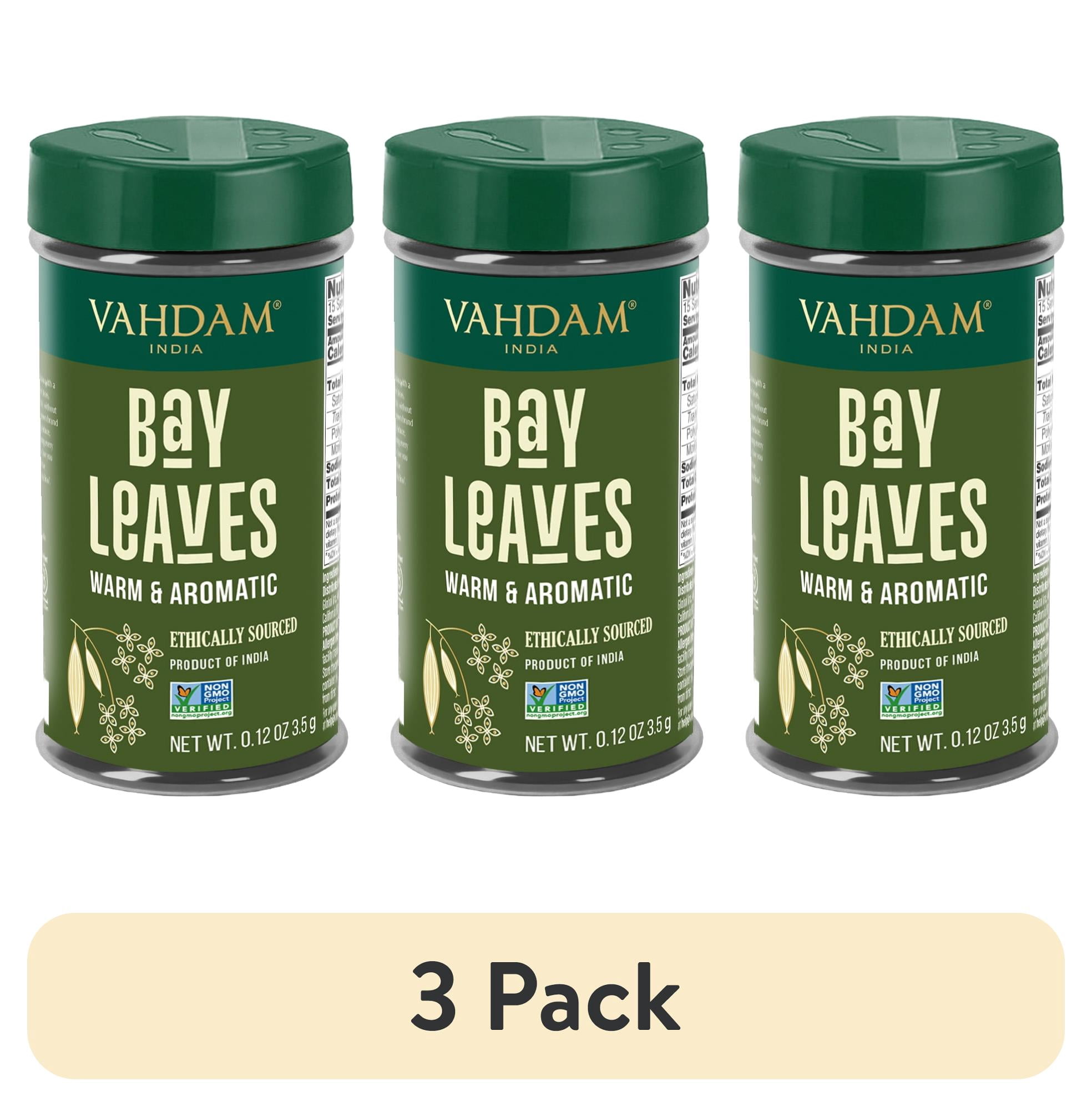 (3 pack) VAHDAM Bay Leaves, Whole Indian Bay Leaf Spice, Aromatic Natural Cooking Herb