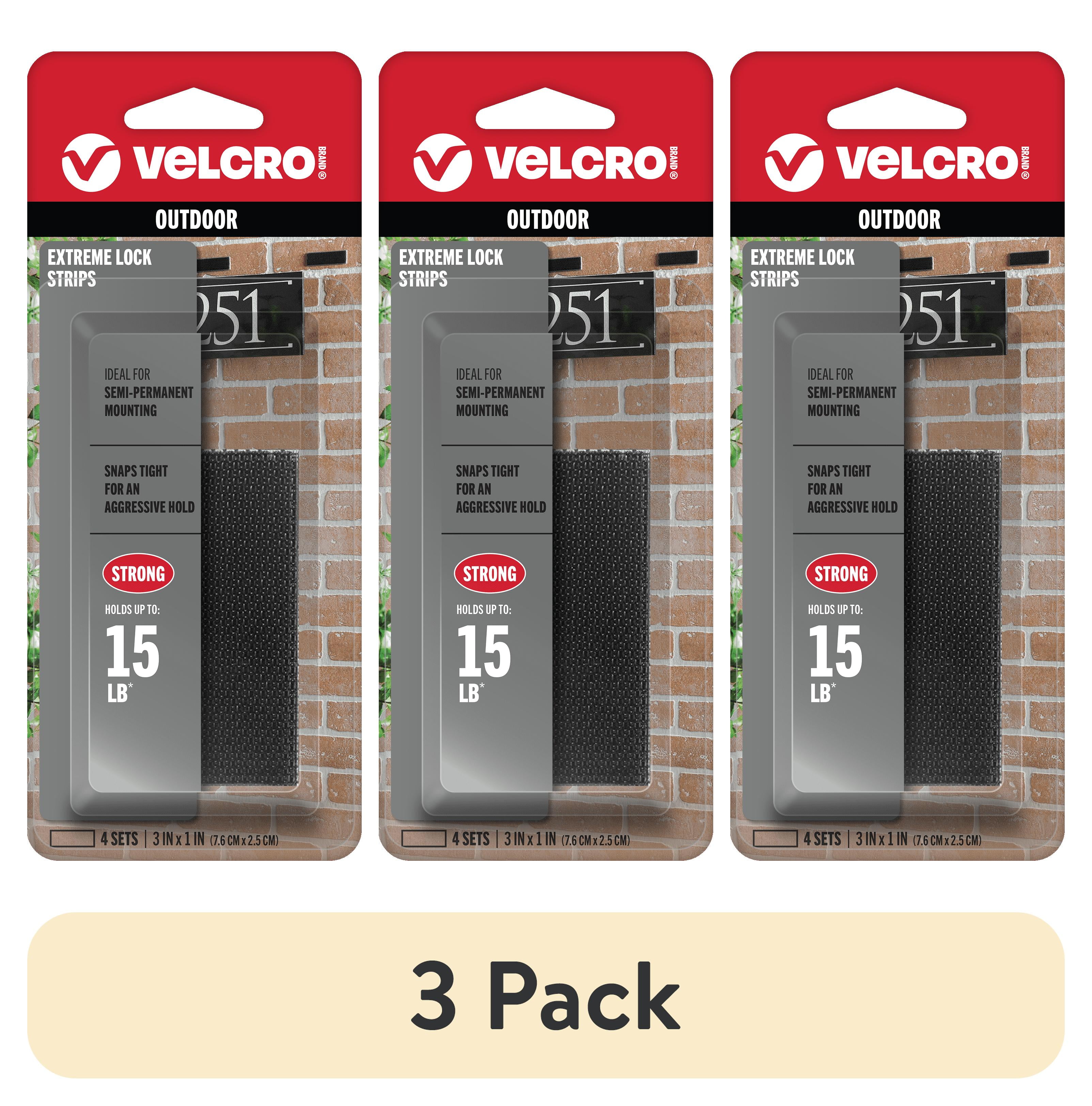 (3 pack) VELCRO Brand Extreme Lock Fasteners | Heavy Duty Snap-Lock ...