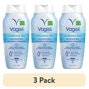 3 pack Vagisil Feminine Wash for Intimate Area Hygiene, Fragrance-Free, pH Balanced, Gynecologist Tested, Daily Feminine Cleanser, 12 fl oz