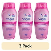 3 pack Vagisil Feminine Wash for Intimate Area Hygiene, Odor Block, Gynecologist Tested, Hypoallergenic, 12 fl oz,