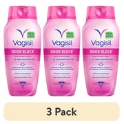 3 pack Vagisil Feminine Wash for Intimate Area Hygiene, Odor Block, Gynecologist Tested, Hypoallergenic, 12 fl oz,