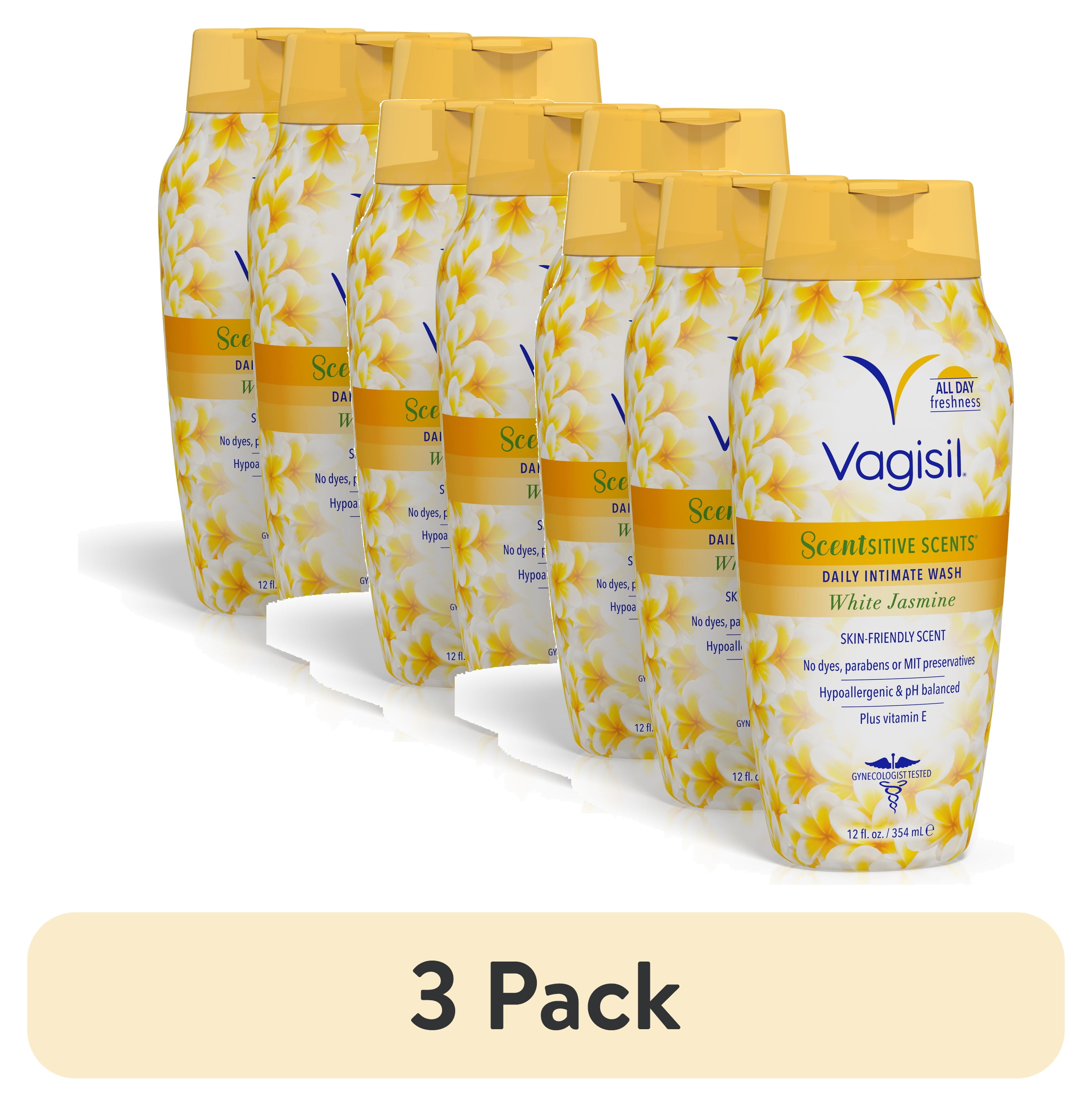 (3 pack) Vagisil Scentsitive Scents® Feminine Intimate Wash, pH‑Balanced,  Relaxing Vanilla Blush, 12 fl oz (3‑Pack)