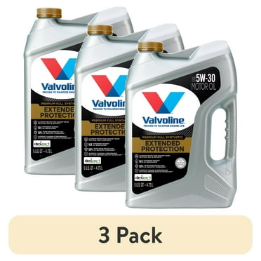 (3 pack) Valvoline Extended Protection Premium Full Synthetic 5W-30 Motor Oil 5 QT