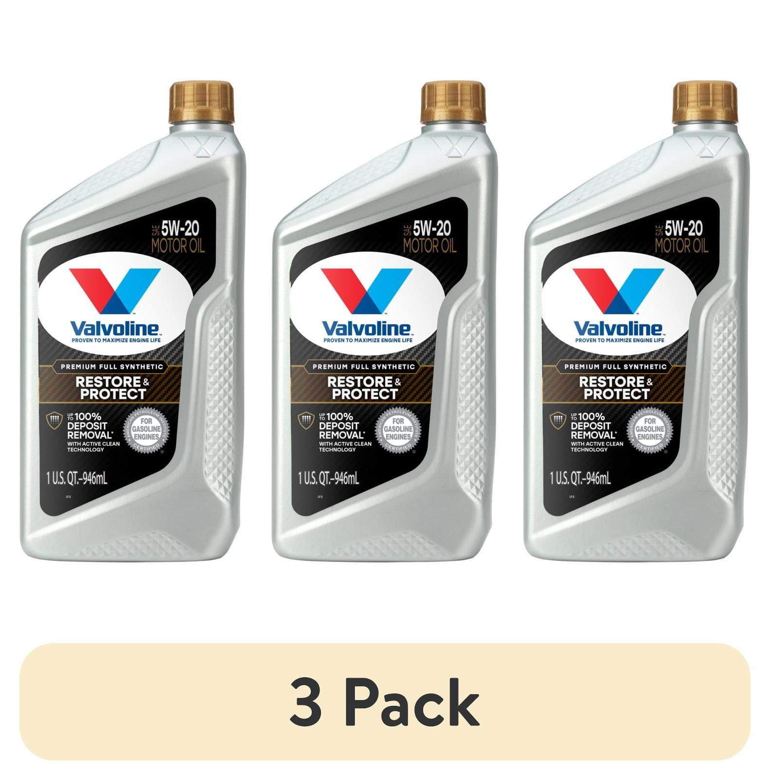 2 pack) Valvoline Restore & Protect Full Synthetic 5W-20 Motor Oil