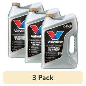 (3 pack) Valvoline Restore & Protect Full Synthetic 5W-30 Motor Oil 5 Quart