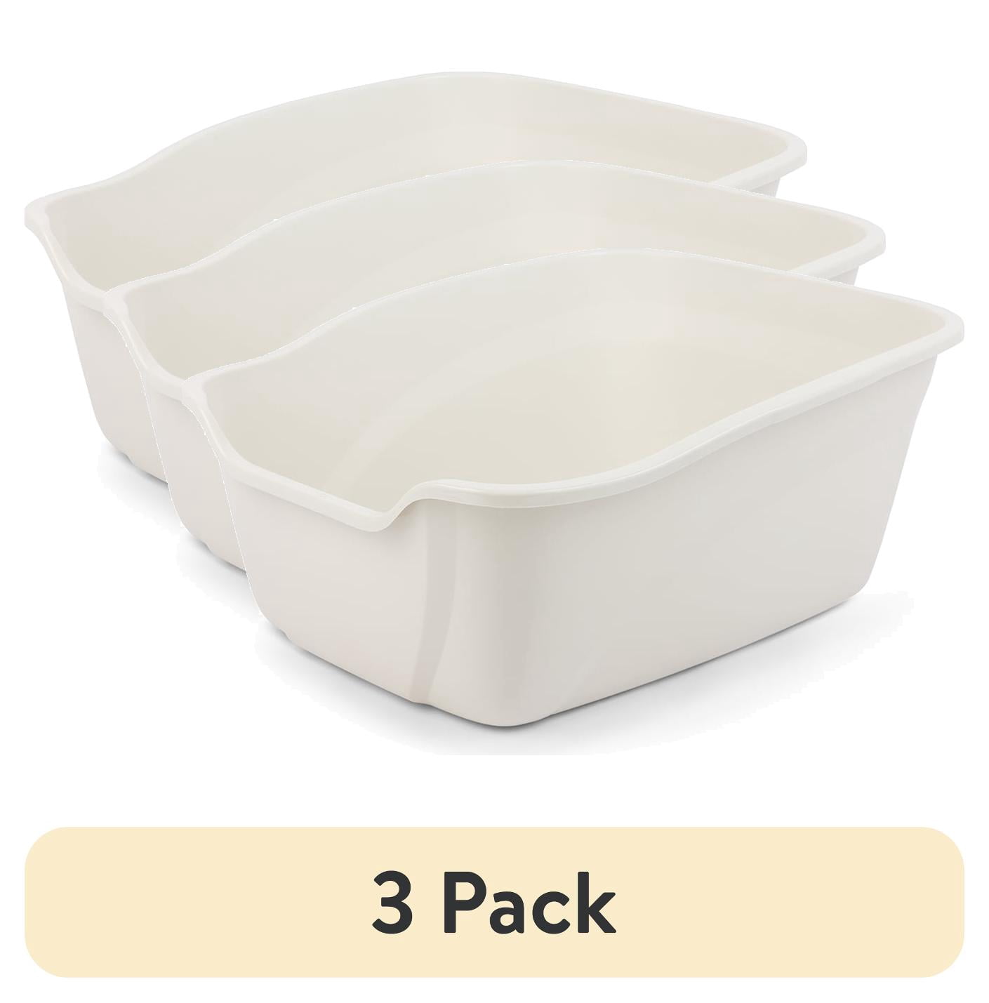 (3 pack) Van Ness High Sided Cat Litter Box, Giant, Color May Vary