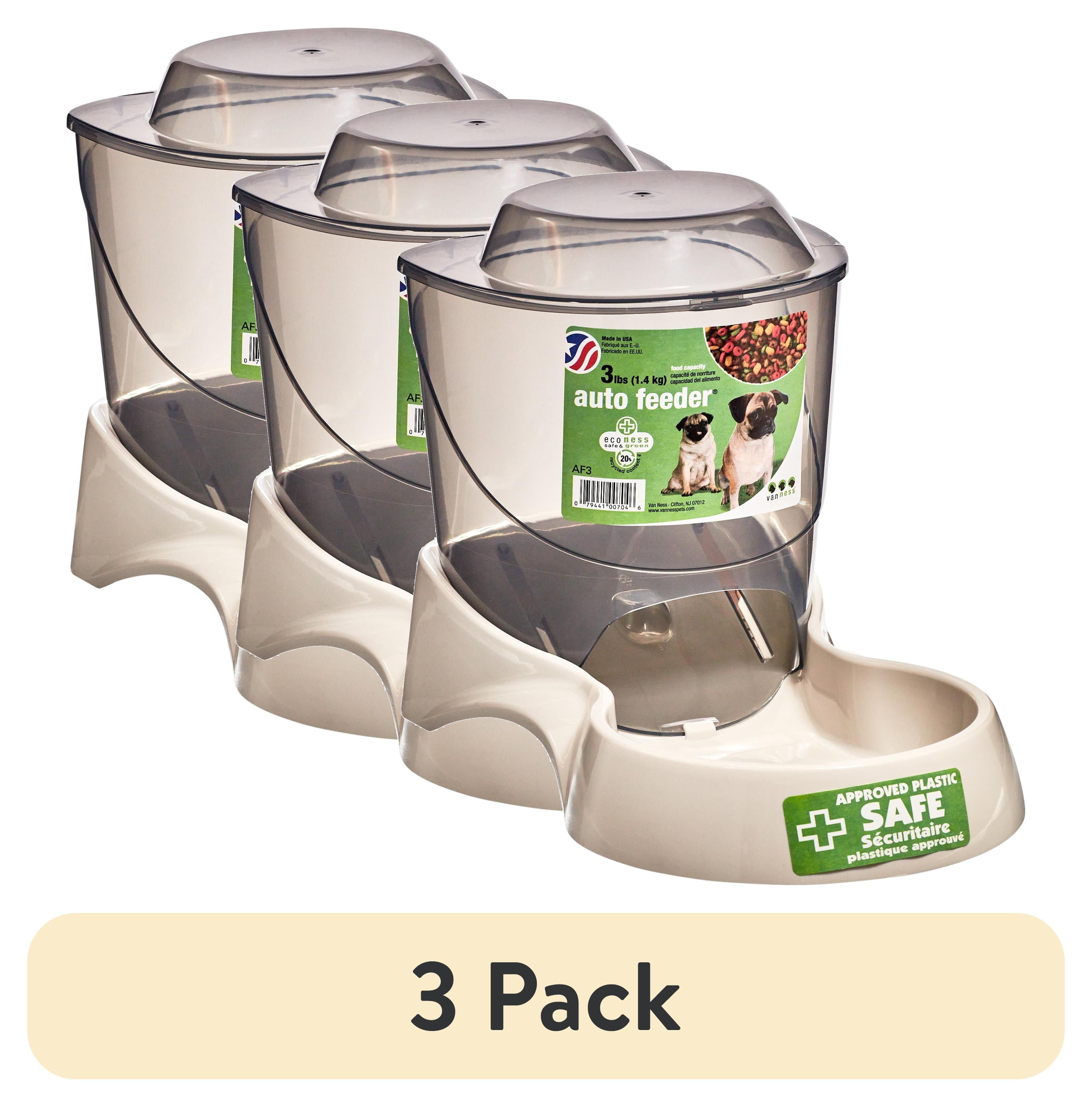 (3 pack) Van Ness Small Auto Feeder, 3lb (color may vary)